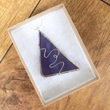 Stained Glass Necklaces - Purple Stained Glass Necklaces - Purple